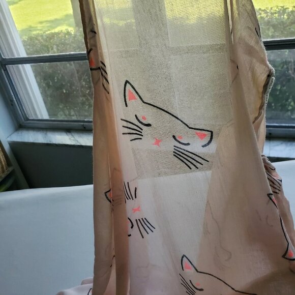 Lina Lily Cute Cat Print Boho Infinity Scarf Gift Accessories Fun Cat Lady - Picture 5 of 10